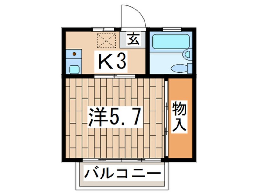 間取図 第１ﾌﾞﾙｰﾊｲﾂ