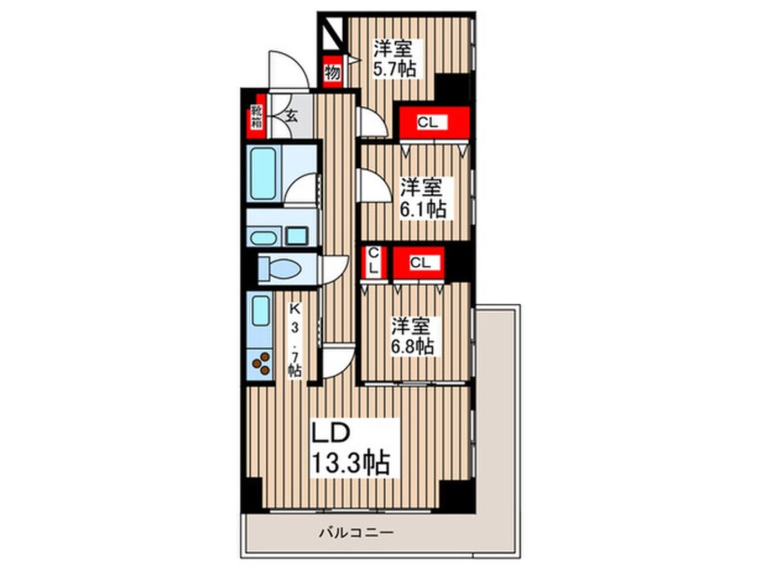 間取図 メゾン大島イースト