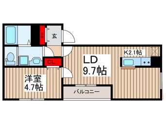 間取図 リーブルファイン南越谷１号棟