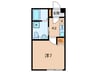 ベイルーム殿町 1Kの間取り