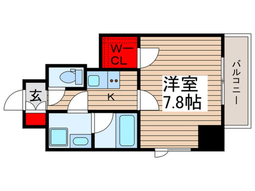 間取図 ルーブル木場（401）