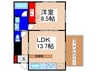 メゾン・グリーシス 1LDKの間取り