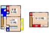 メゾン・グリーシス 1LDK+Sの間取り