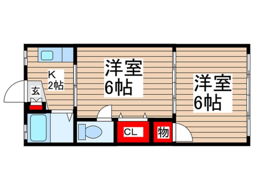 間取図 スカイハイツ