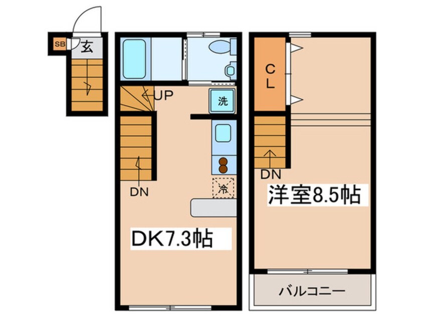 間取図 ＡＸ上北沢アパ－トメンツ