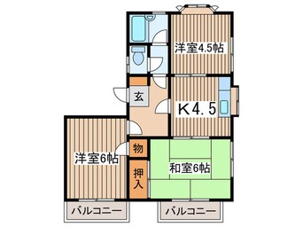 間取図 ペアシティ－すみよし台Ａ棟