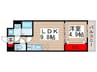 コネクトパーク南初富 1LDKの間取り