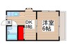 コーポ加納 1DKの間取り
