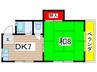 小川コ－ポ 1DKの間取り