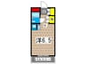 ＷＩＮ有賀 1Kの間取り