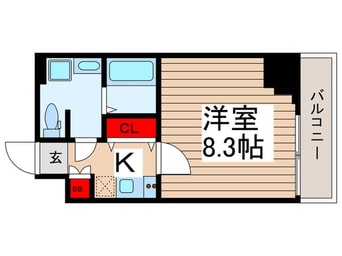 間取図 ﾌﾟﾚｰﾙﾄﾞｩｰｸ東京EAST　V(1002)