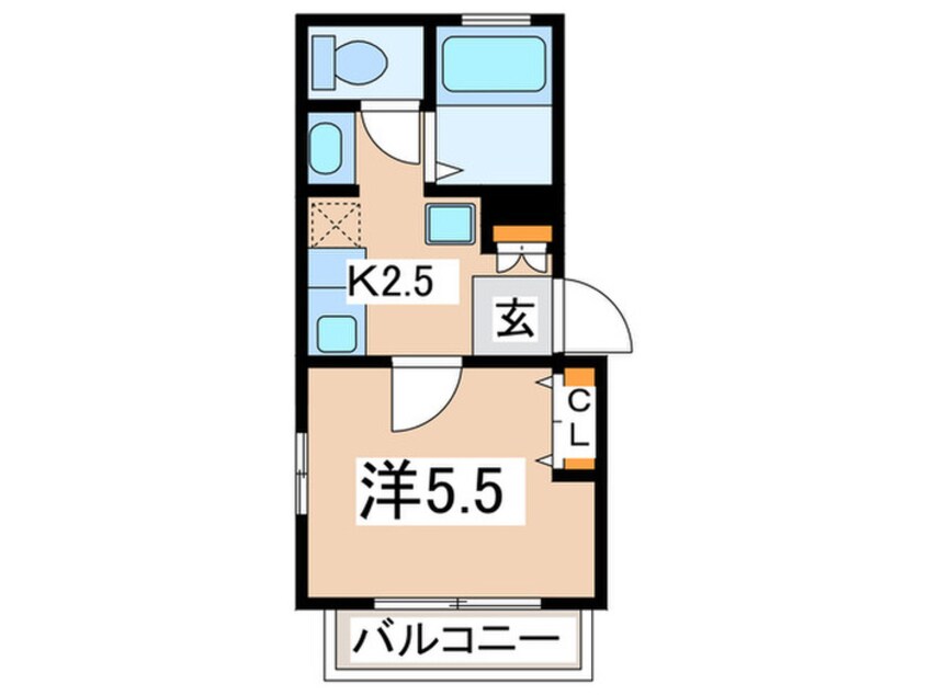 間取図 ホ－ムズ斉藤Ⅱ