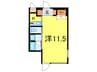 ＨＯ三鷹 1Kの間取り
