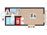 シルキーハイツ 1Kの間取り