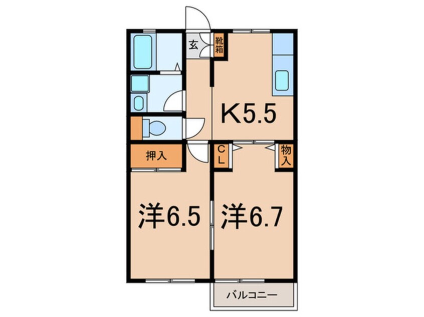 間取図 グリーンパレス斉藤分