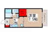 クリ-ンビレッヂA 1Kの間取り