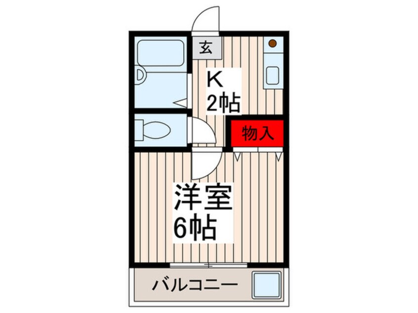 間取図 コーポ岡田