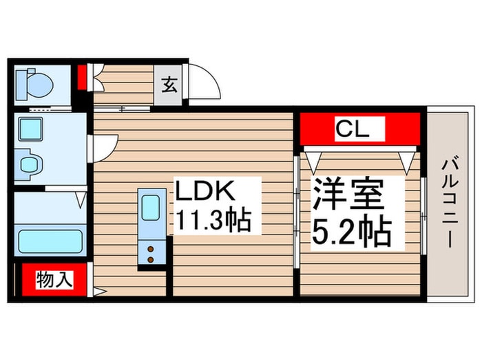 間取り図 アンソレイユ大久保