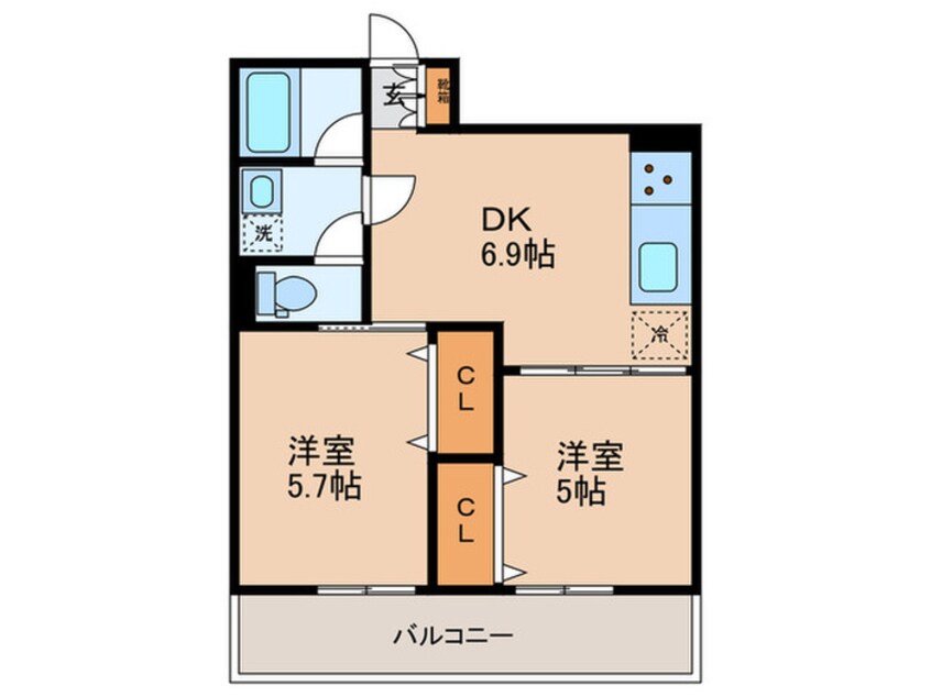 間取図 メゾンド白山