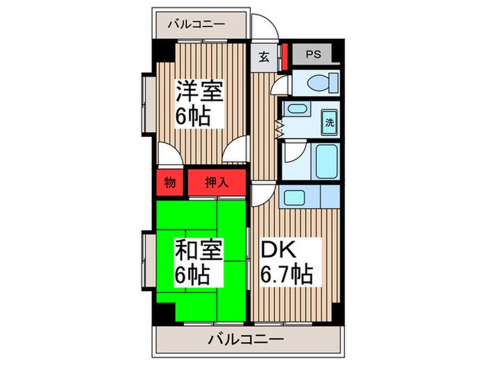 間取り図 サンロード蕨