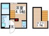 グランシャリオ金町 1Rの間取り