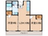 サンライズ豊島 2LDKの間取り