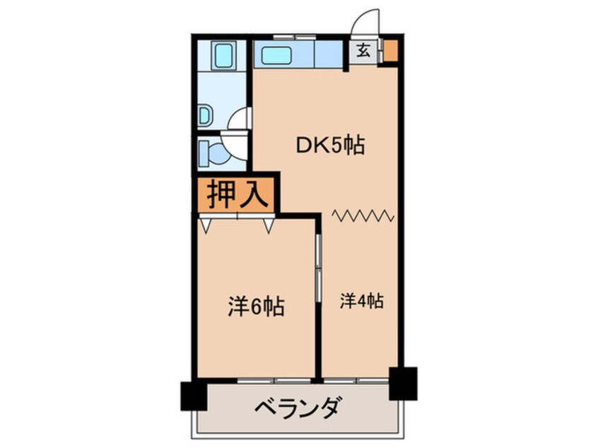 間取図 自由ヶ丘ロイヤルハイツ