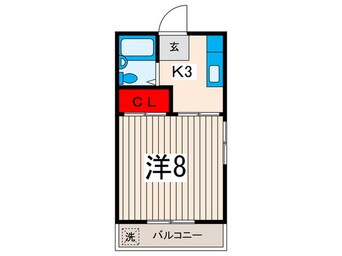 間取図 渡辺コ－ポ２