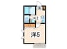 アイビ－コ－ト 1Kの間取り
