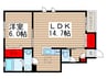 ガーデンヒルズ千葉 1LDKの間取り