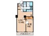 ﾘﾊﾞ-ｼﾃｨ21ｲ-ｽﾄﾀﾜ-ｽﾞ10号棟 1LDKの間取り