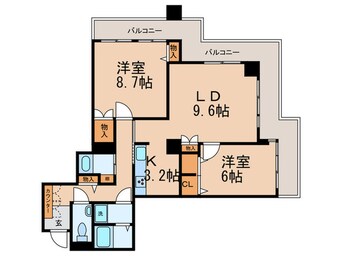 間取図 ﾘﾊﾞ-ｼﾃｨ21ｲ-ｽﾄﾀﾜ-ｽﾞ10号棟