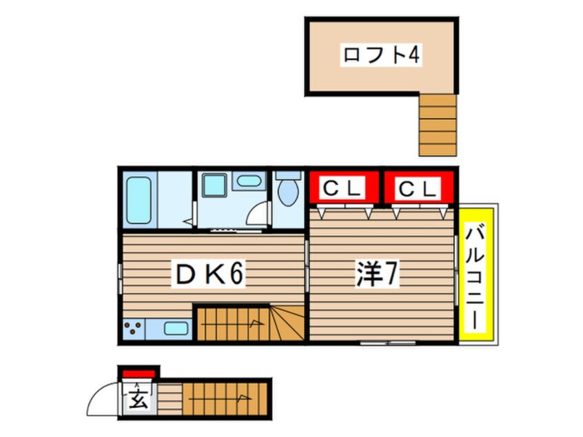 間取図 ナリトモ都賀A