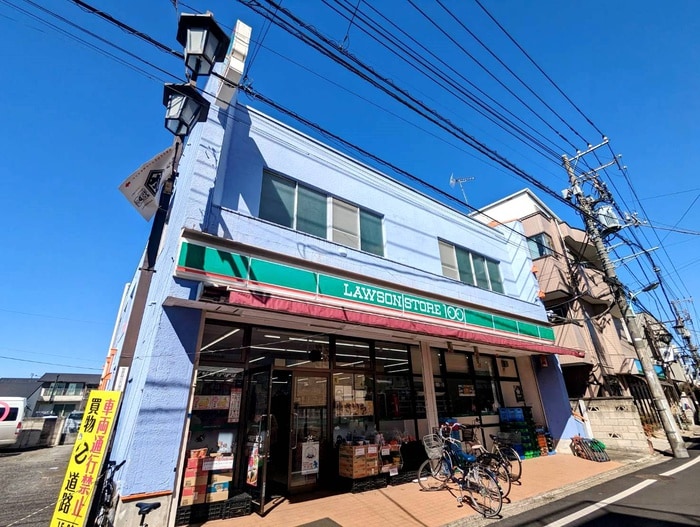 100円ローソン(コンビニ)まで80m アリビオ柳沢