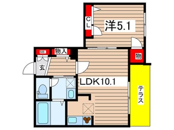 間取図 シャト－グレ－ス