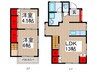 遊楽邸 2LDKの間取り
