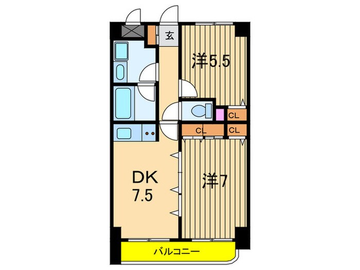 間取り図 ソルカ－サ公園橋Ａ