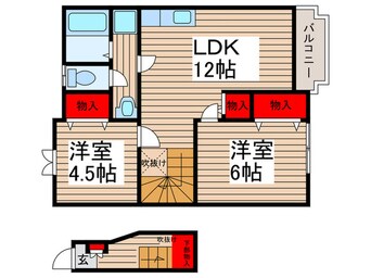 間取図 クレストタウンB