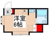 ノースパラシオン 1Rの間取り