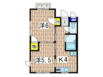 間取図 サンフラットＫ