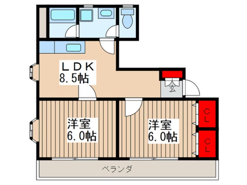 間取図 ストーク五十嵐