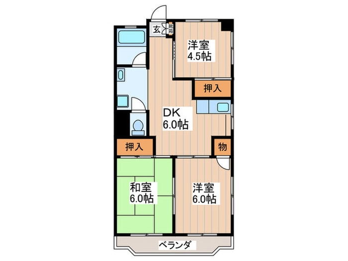間取り図 第４小金井グリーンハイム