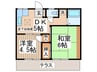 コ－ポキムラ 2DKの間取り