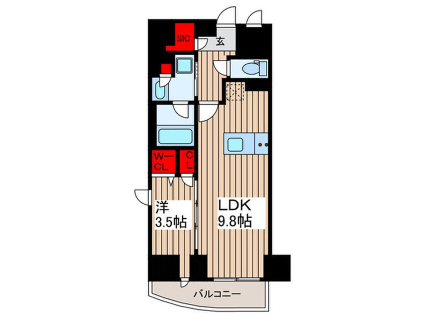間取図 テラス月島