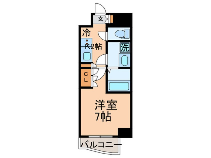 間取図 テラス月島