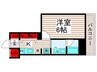 ﾗﾌｨｽﾀ大師前Ⅲ(702) 1Kの間取り