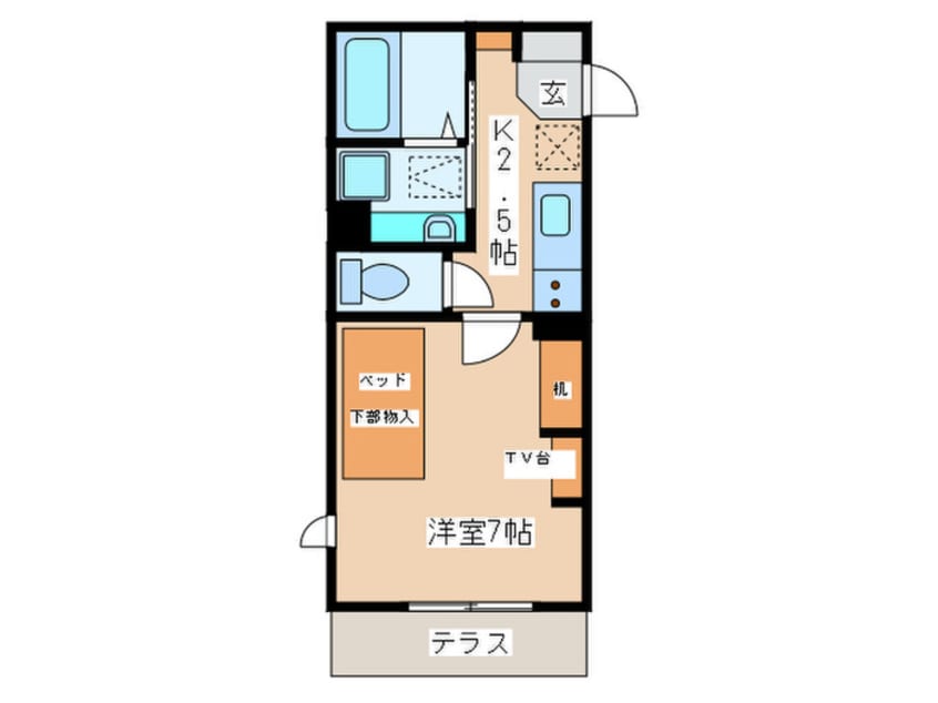 間取図 ライズ生田