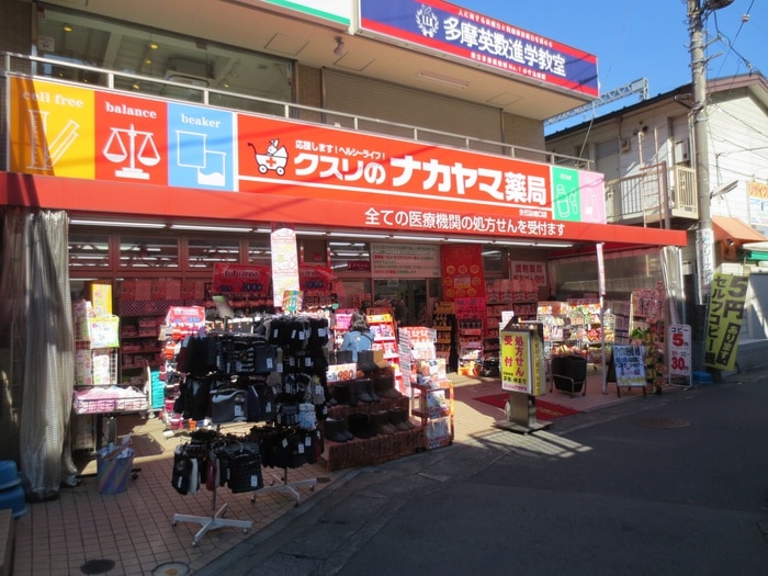 ナカヤマ薬局(ドラッグストア)まで800m ライズ生田