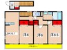 カ－サヴェルデ麻生 3LDKの間取り