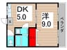 ブラウンハイツ 1DKの間取り